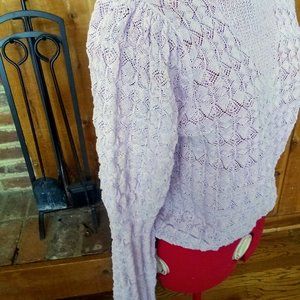 Baby pink , pull on sweater.